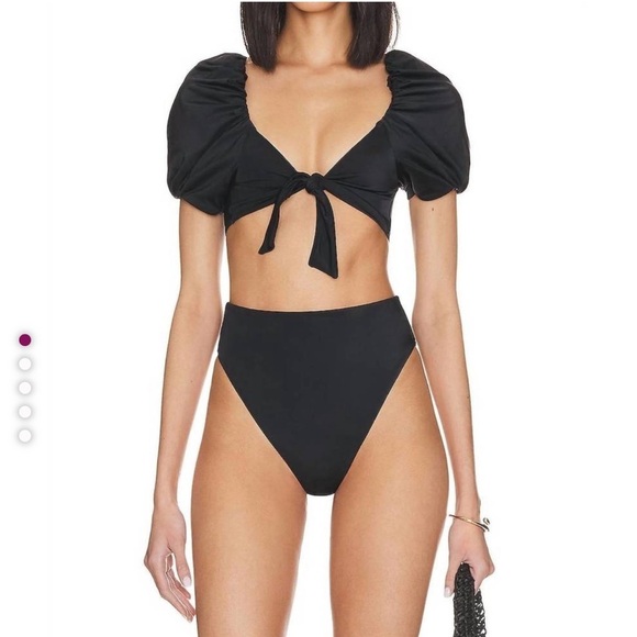 Cleobella MAUDE TOP Bikini Size Large BLACK NWT - Picture 6 of 6